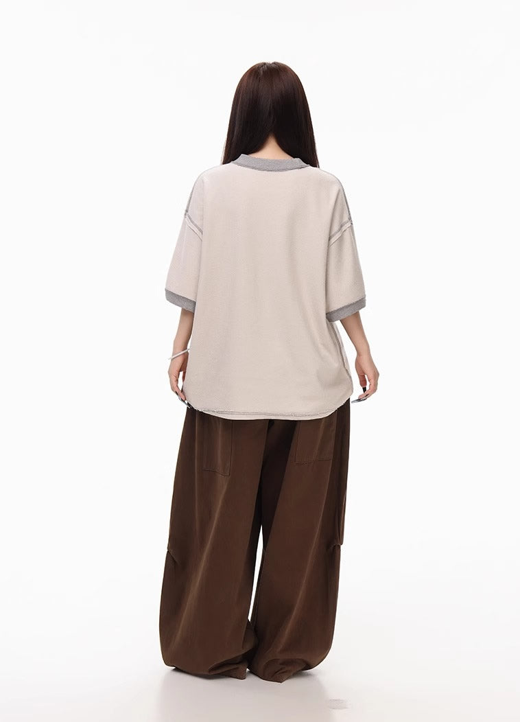 Summer Lightweight Solid Blade-Cut Wide-Leg Pants [ID:0548PA]