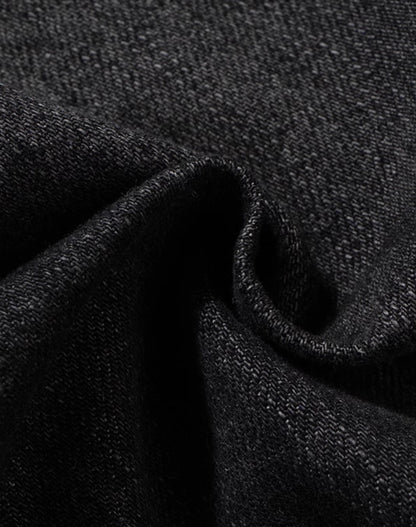 Washed Gradient Drawstring Multi-Pocket Denim Cargo Shorts
 [ID:0554PA]