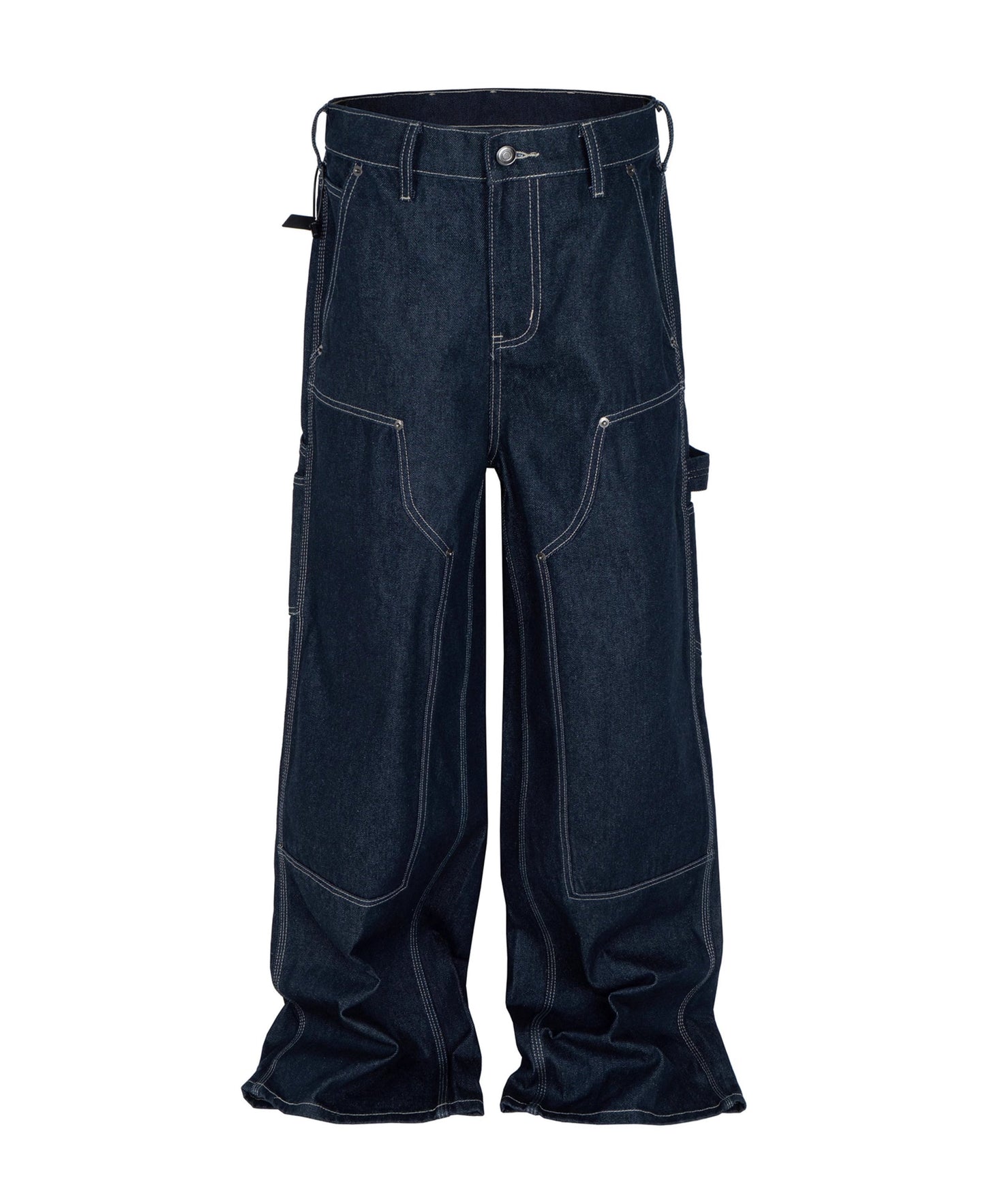 Triple Stitch Rigid Denim Double Knee Work Pants
 [ID:0558PA]