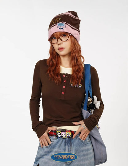 Office Lady Cartoon Plaid Classic Design Belt
 [ID:0560BE]