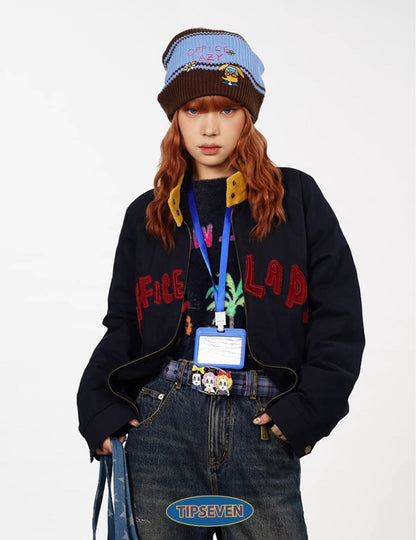Office Lady Cartoon Plaid Classic Design Belt
 [ID:0560BE]