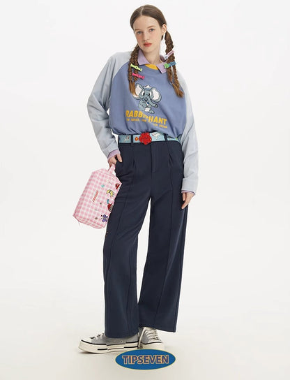 Hand Drawn Cartoon Apple Buckle Leather Belt
 [ID:0561BE]