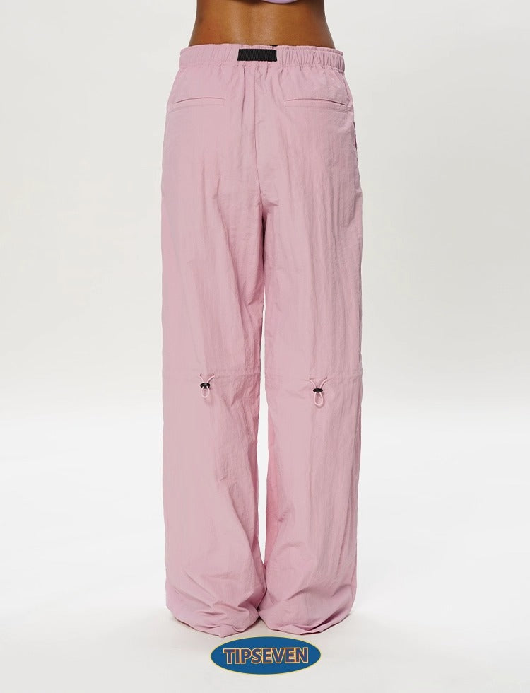 Olympic Style Graffiti Elastic Waist Casual Pants
 [ID:0562PA]
