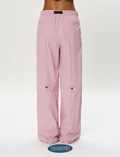 Olympic Style Graffiti Elastic Waist Casual Pants
 [ID:0562PA]