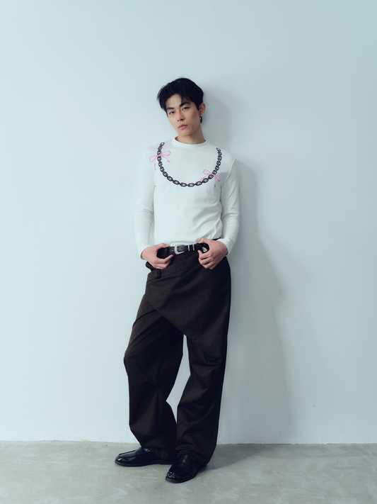 KADAKADA Deconstructed Apron-Wrap Trousers