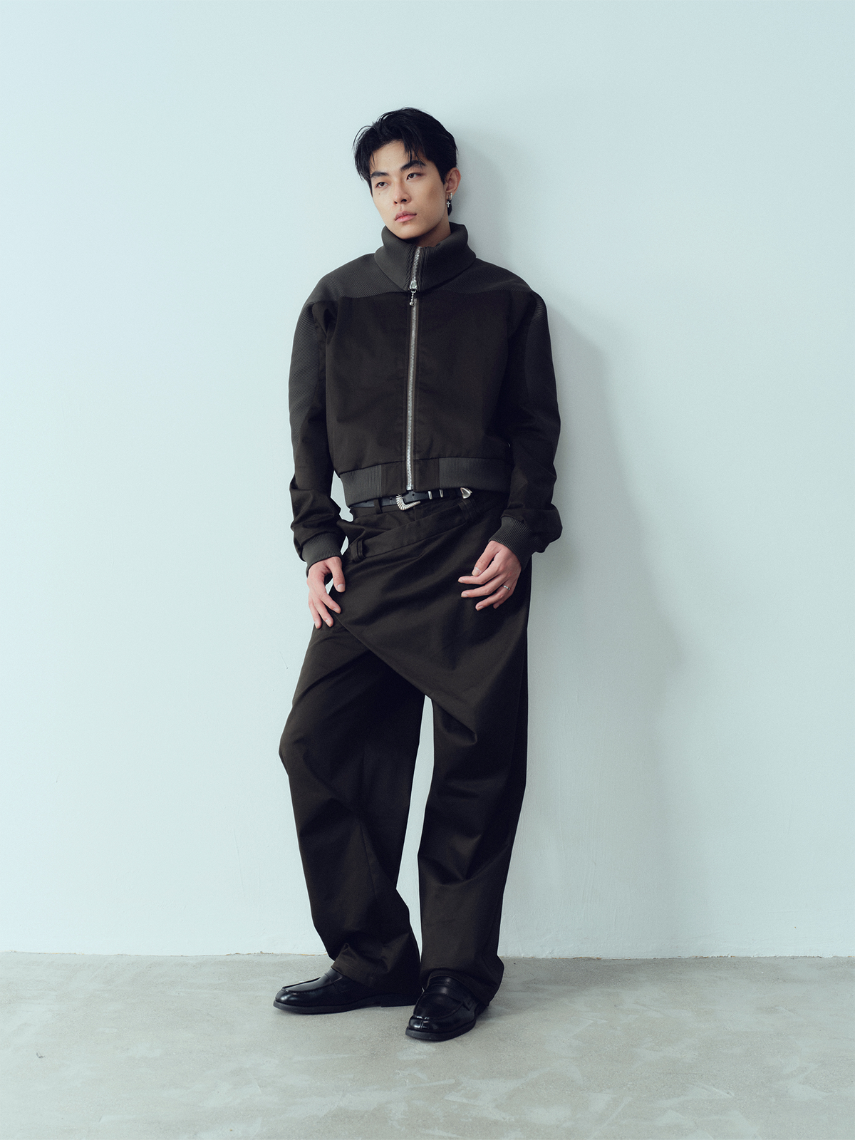 KADAKADA Deconstructed Apron-Wrap Trousers