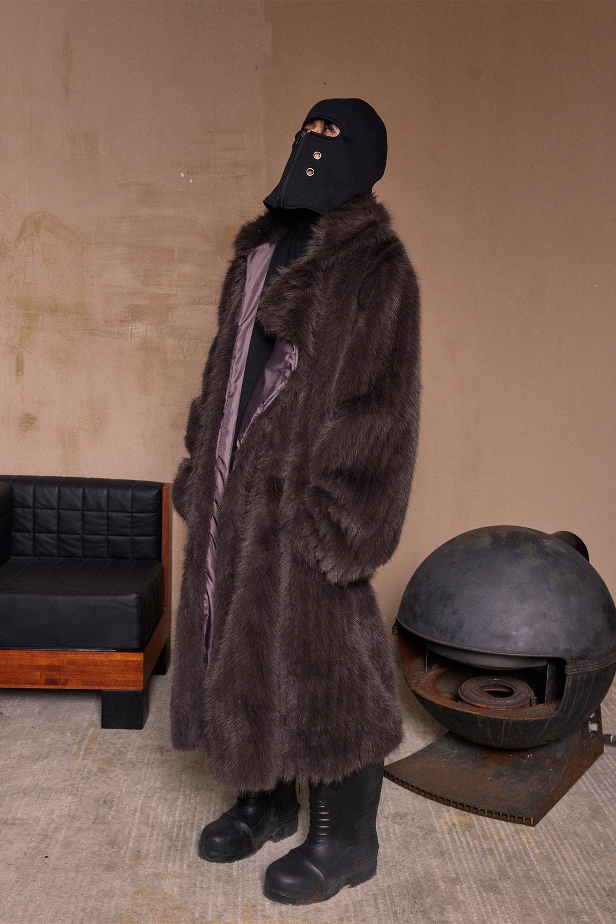 KADAKADA Zippered Grommet Balaclava