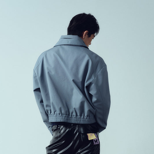 KADAKADA Double-Collar Shielded Utility Cropped Jacket