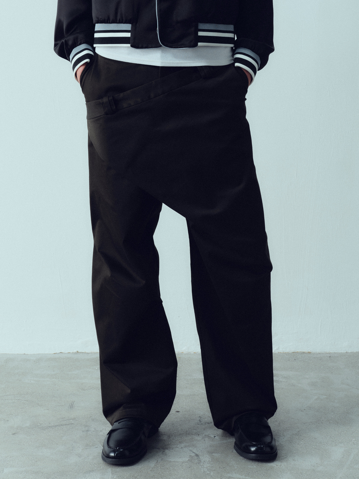KADAKADA Deconstructed Apron-Wrap Trousers