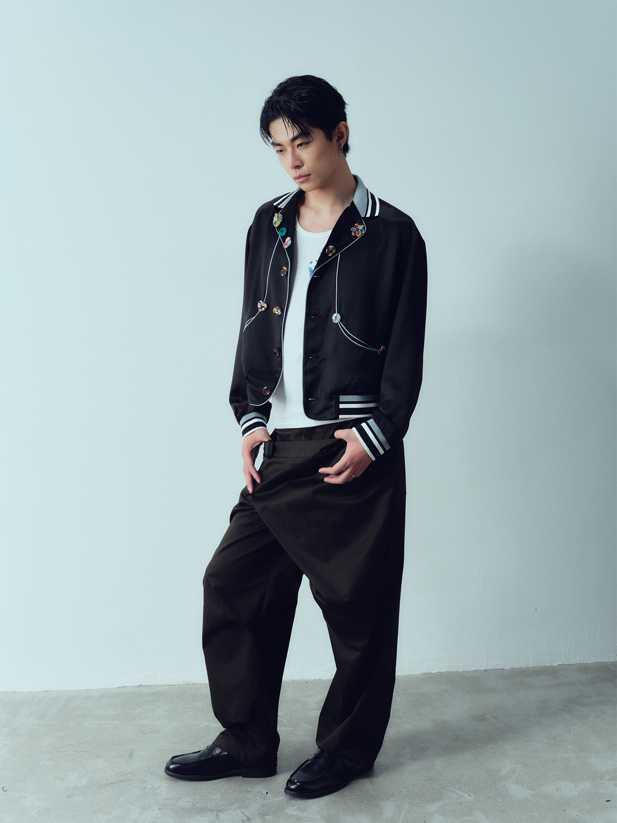 KADAKADA Deconstructed Apron-Wrap Trousers