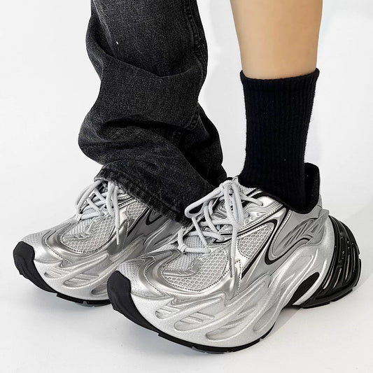 Wave gradient sole design sneakers  HL3256
