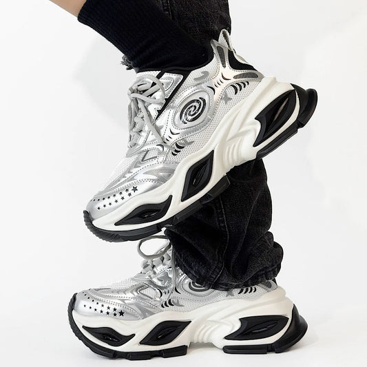 Marble Point Design Platform Casual Sneakers  HL3257