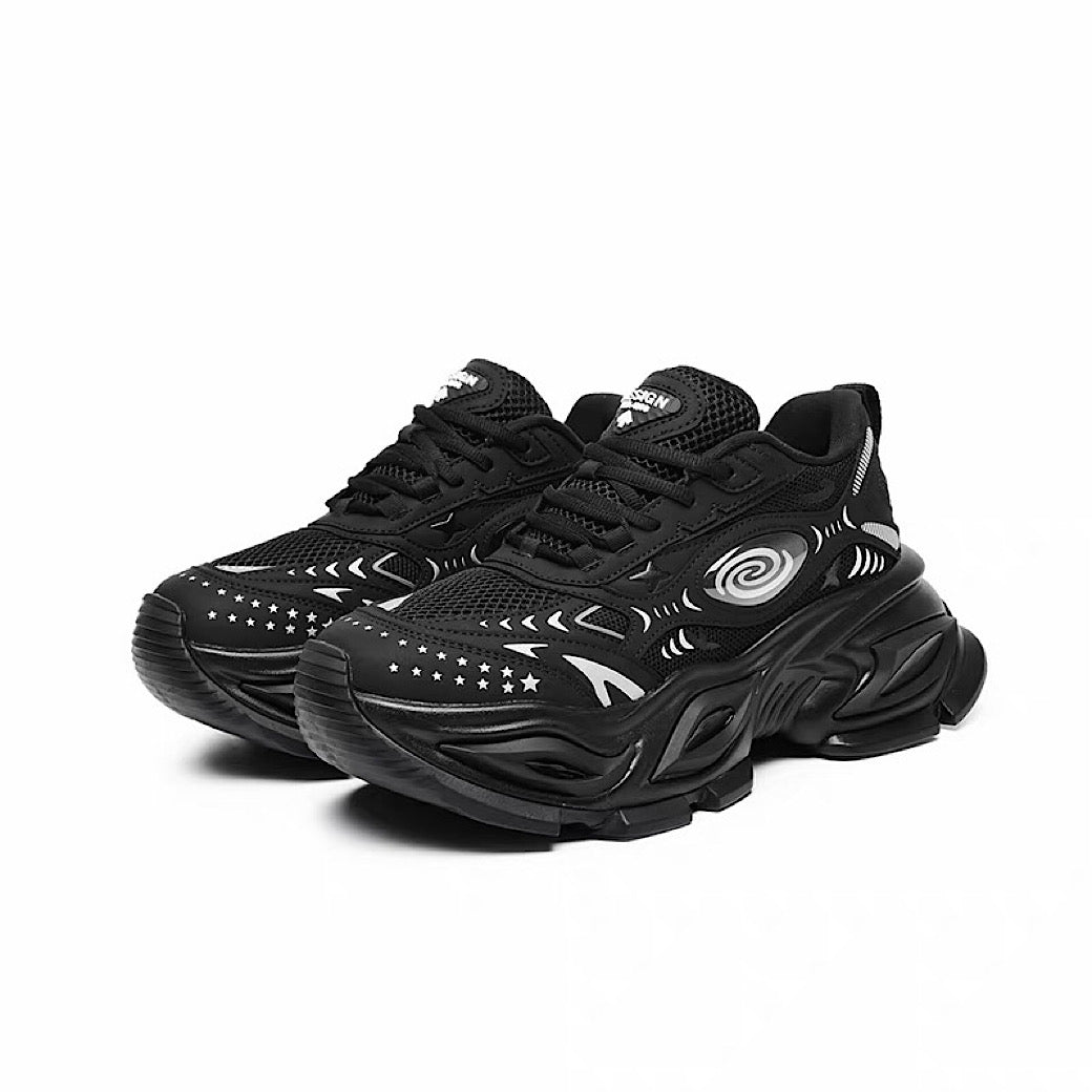 Marble Point Design Platform Casual Sneakers