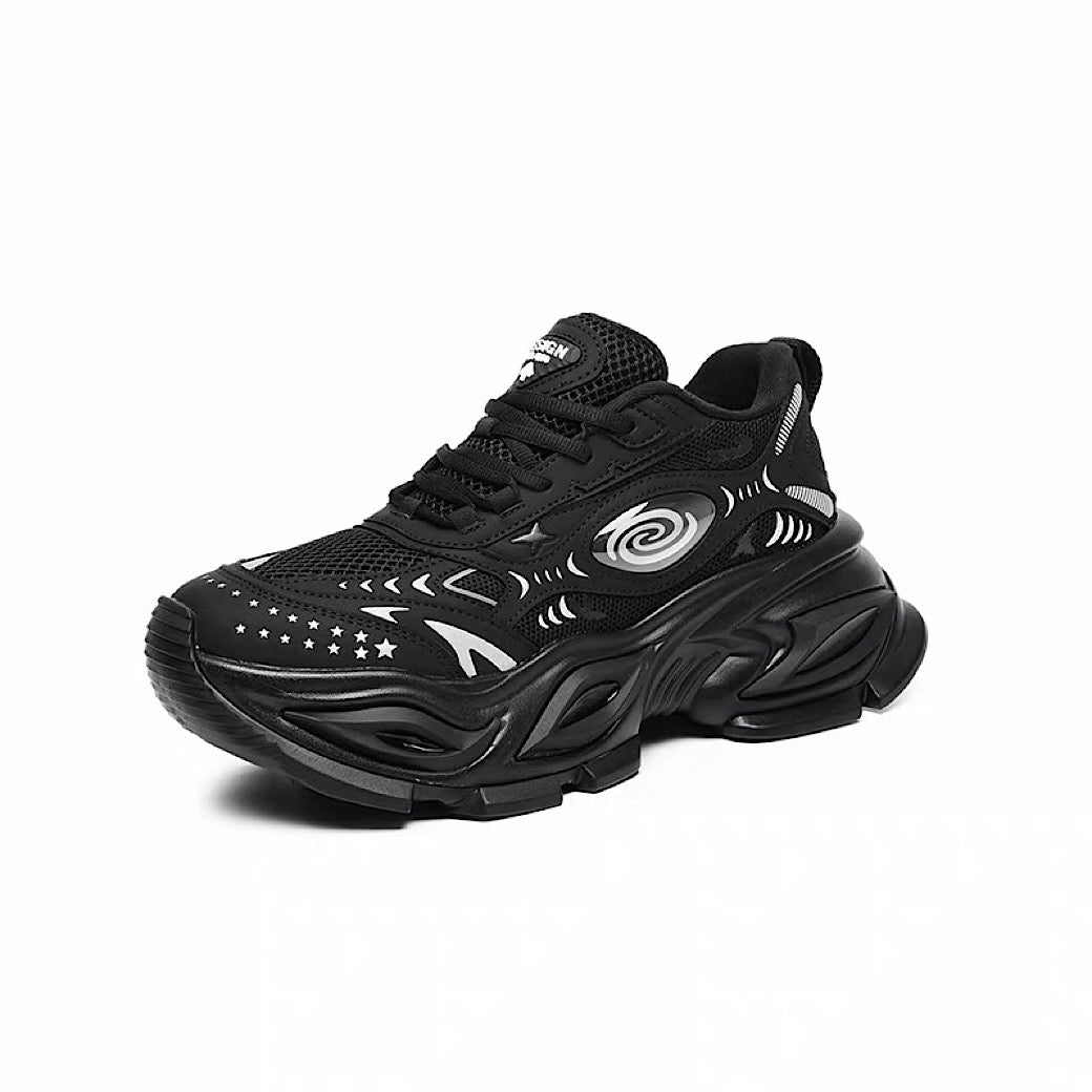 Marble Point Design Platform Casual Sneakers