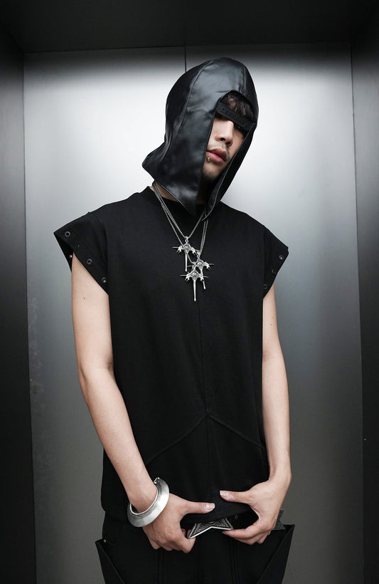 SSIN7 Thorn Cross Pendant Necklace
