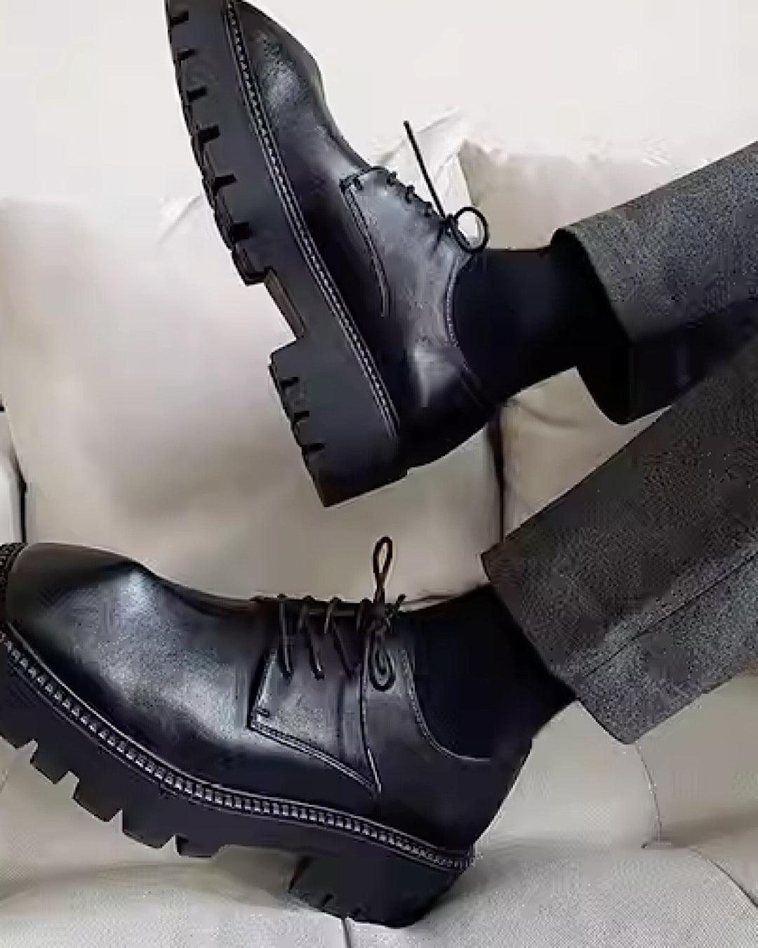 Angular silhouette design simple black shoes