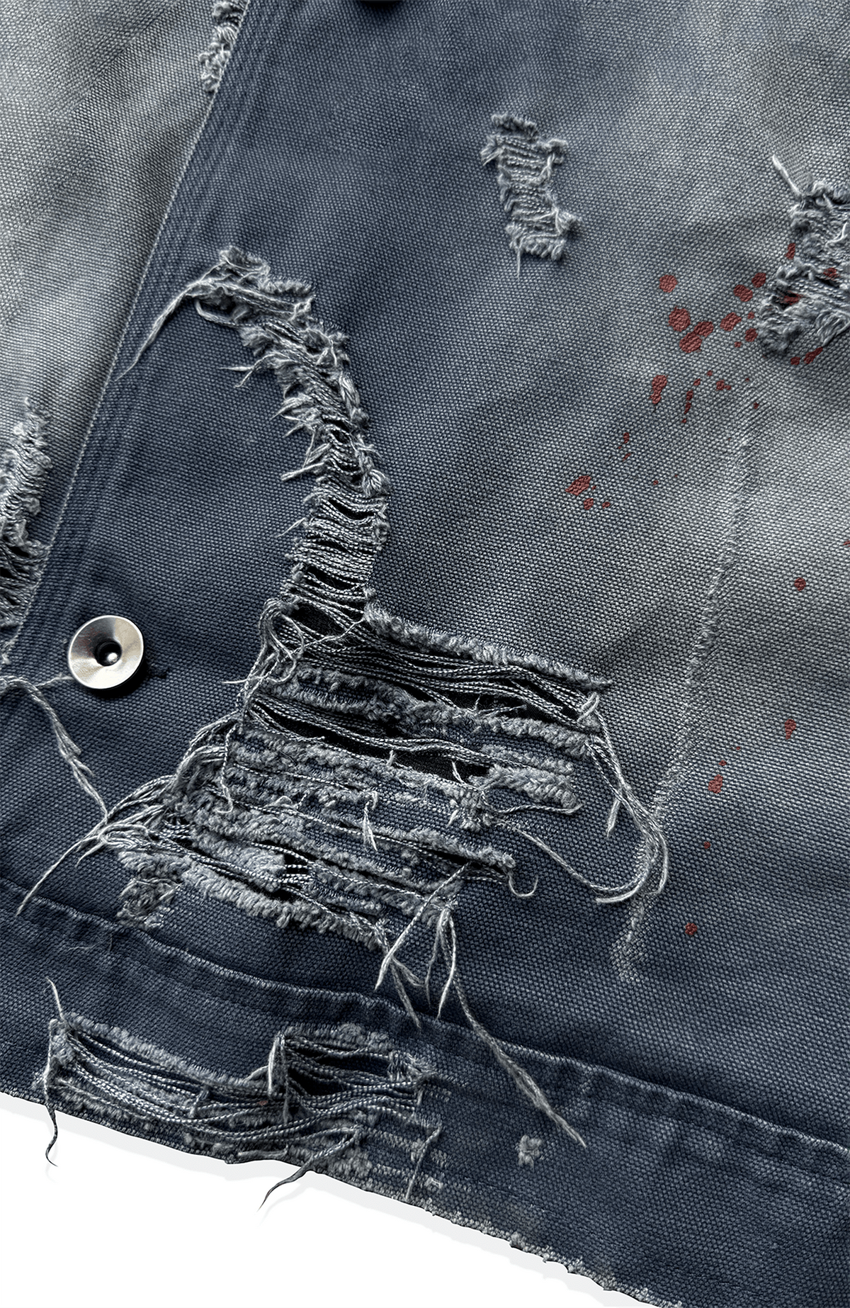 TECNINEGROUP Distressed Grunge Denim Jacket