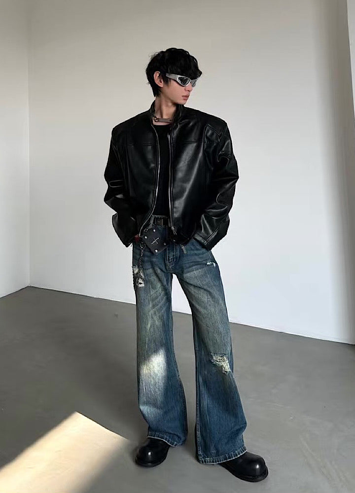 【MARTHENAUT】Glossy black dad sole simple design sneakers