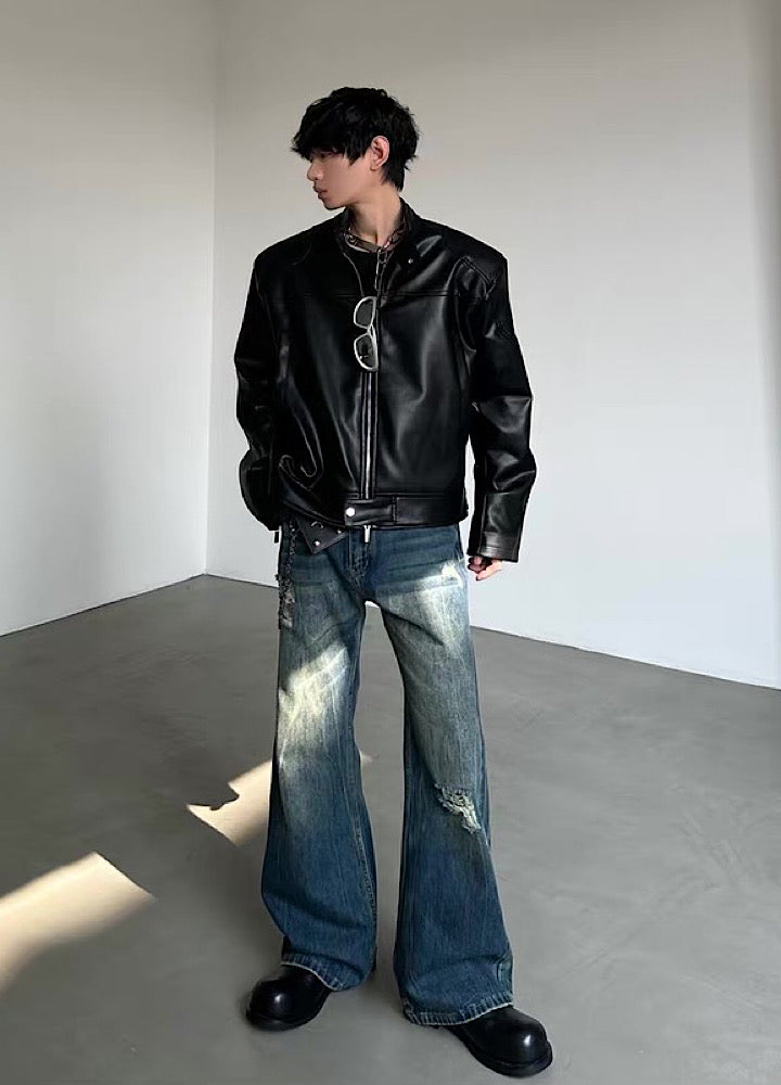 【MARTHENAUT】Glossy black dad sole simple design sneakers