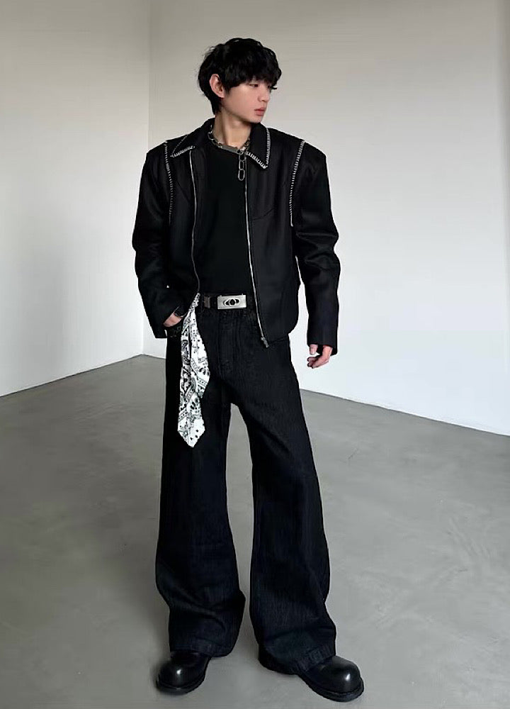 【MARTHENAUT】Glossy black dad sole simple design sneakers