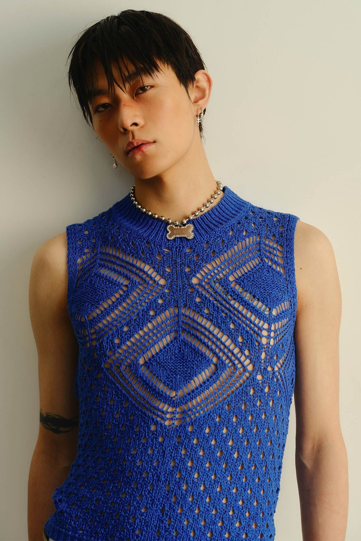 KADAKADA Geometric Crochet Vest