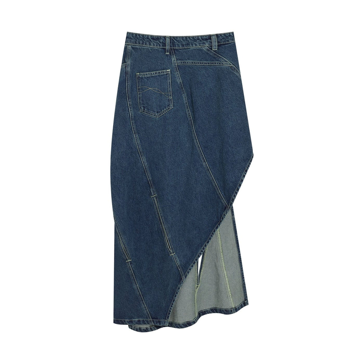 DND4DES Deconstructed Cutout Denim Skirt