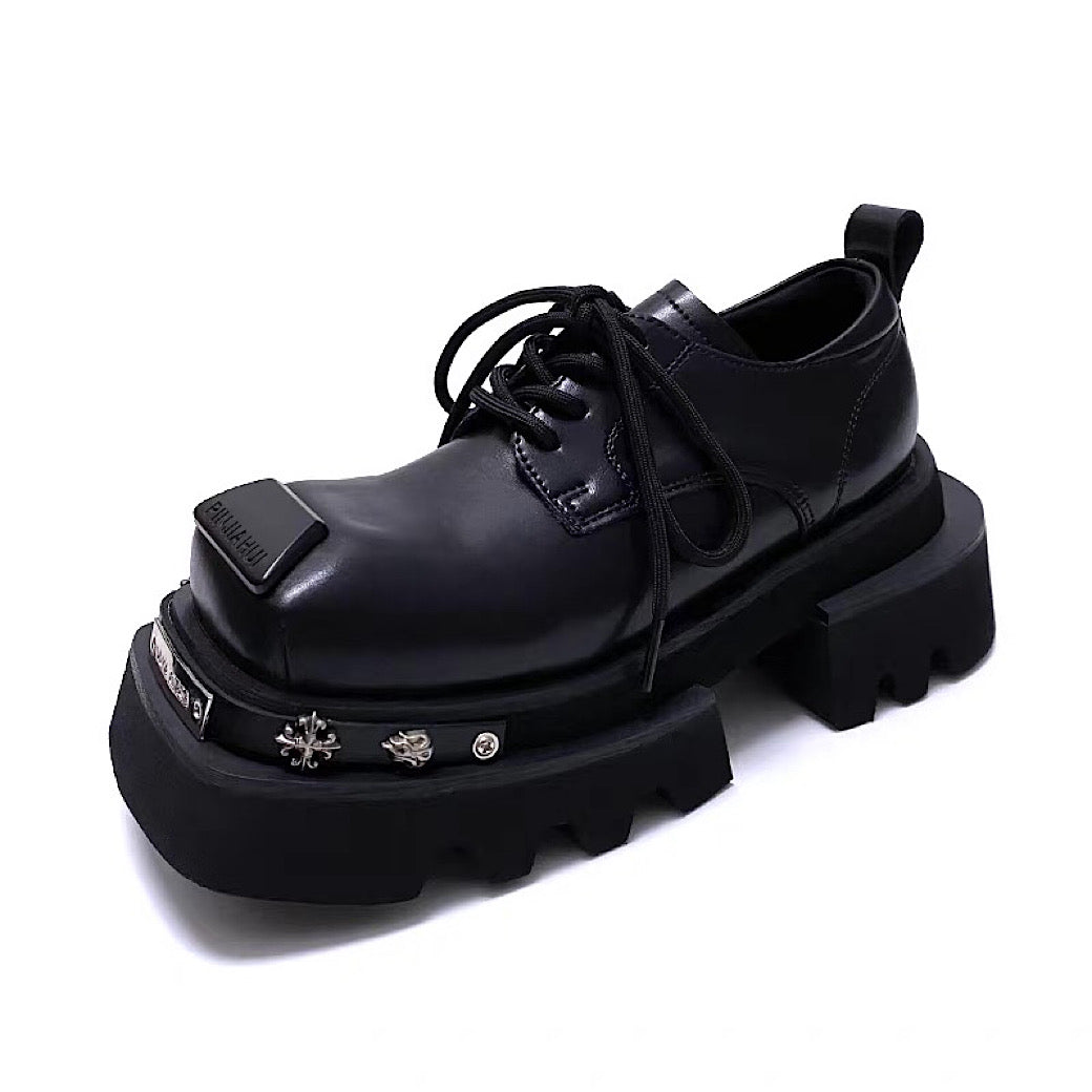 Silver point sole design platform upper style sneaker boots  HL3226