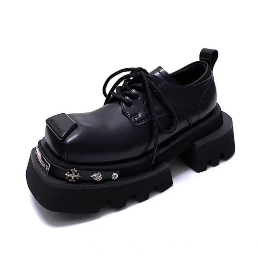 Silver point sole design platform upper style sneaker boots  HL3226