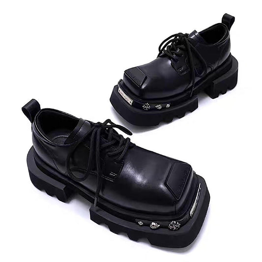 Silver point sole design platform upper style sneaker boots  HL3226