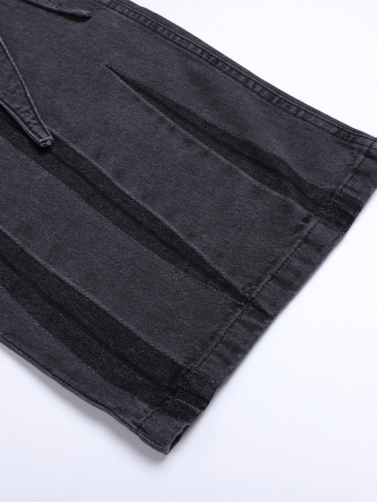 DND4DES Multi-Layered Stripes Deconstructed Jeans
