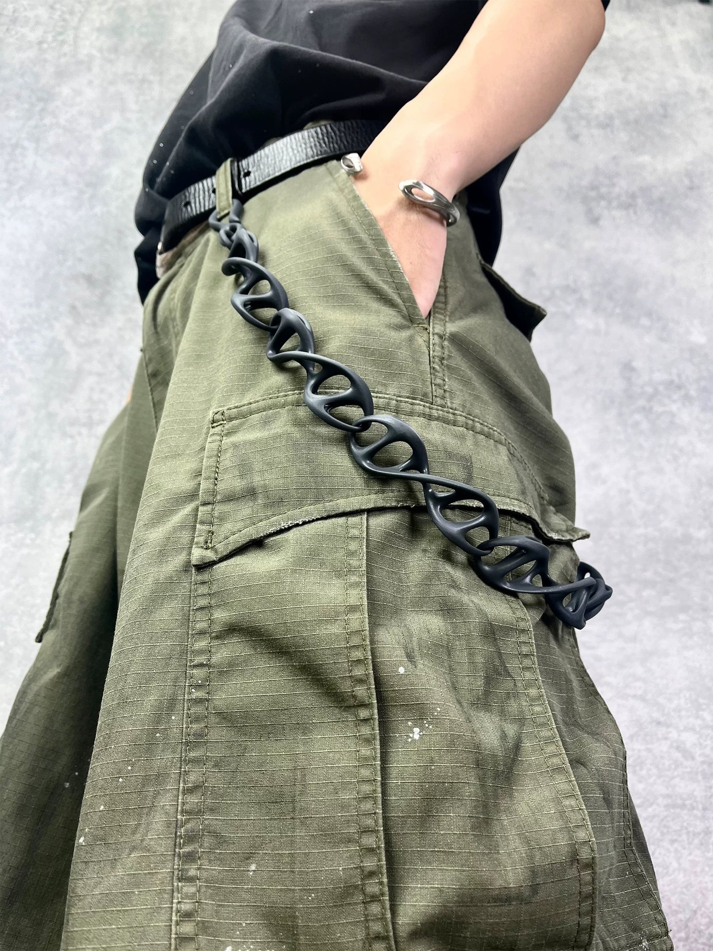 DNA Helix One-Piece 3D-Printed Pant Chain [ID:0568CH]