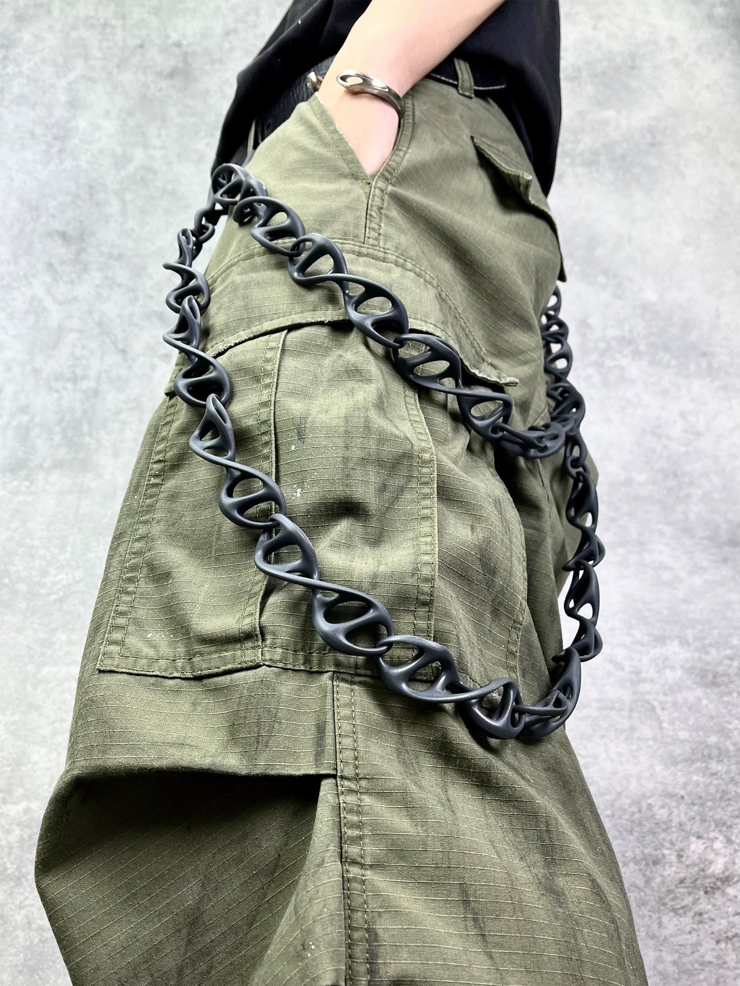 DNA Helix One-Piece 3D-Printed Pant Chain [ID:0568CH]