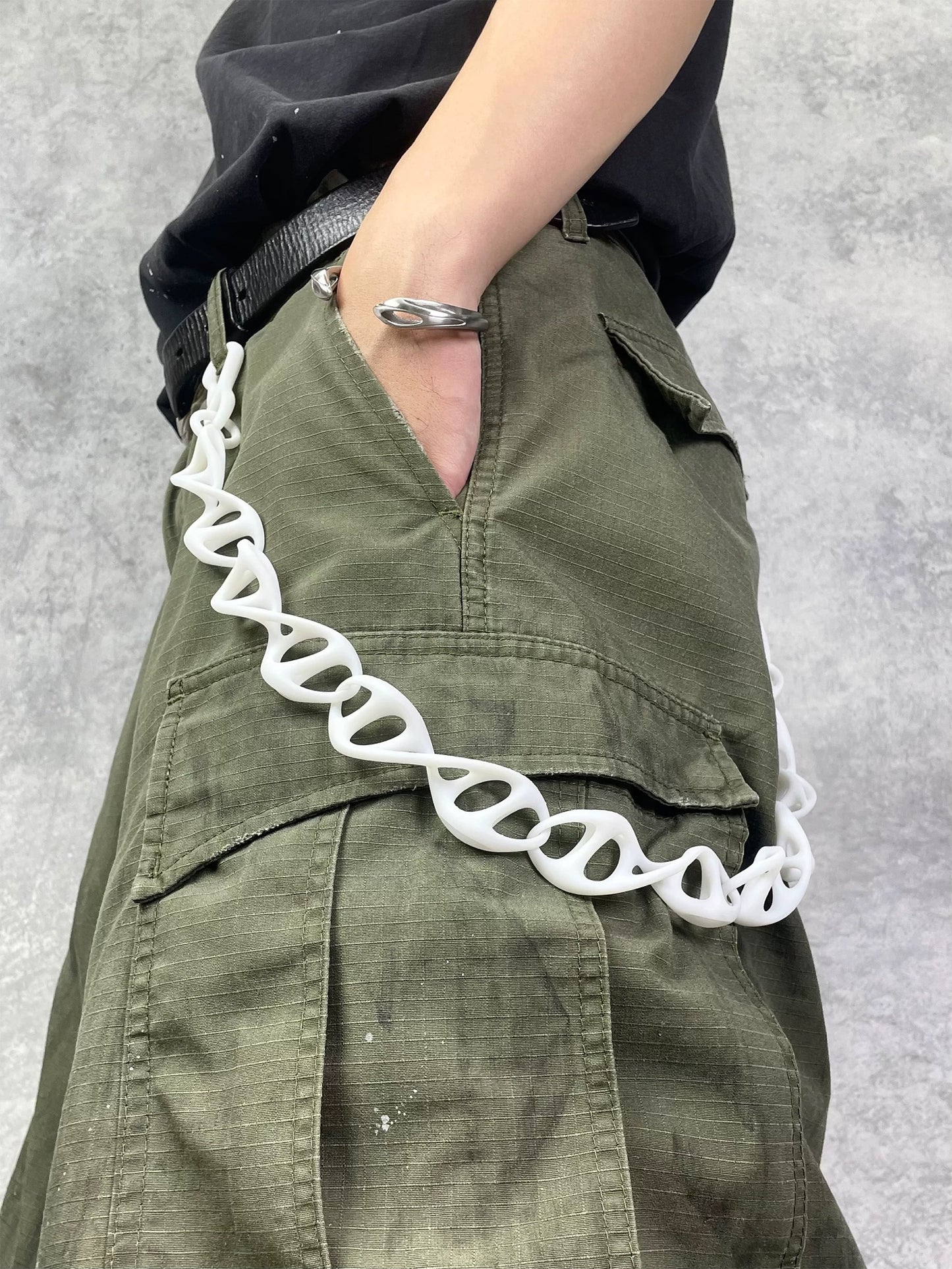 DNA Helix One-Piece 3D-Printed Pant Chain [ID:0568CH]