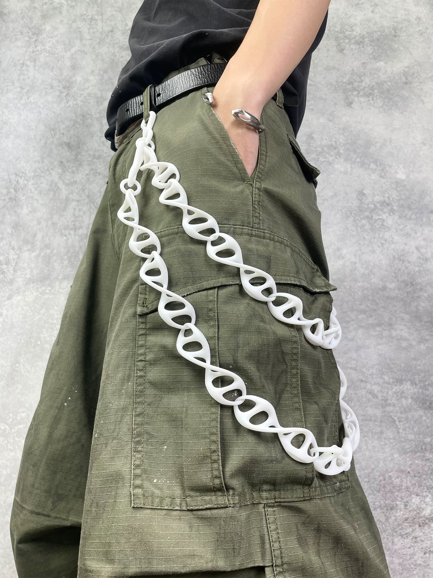 DNA Helix One-Piece 3D-Printed Pant Chain [ID:0568CH]