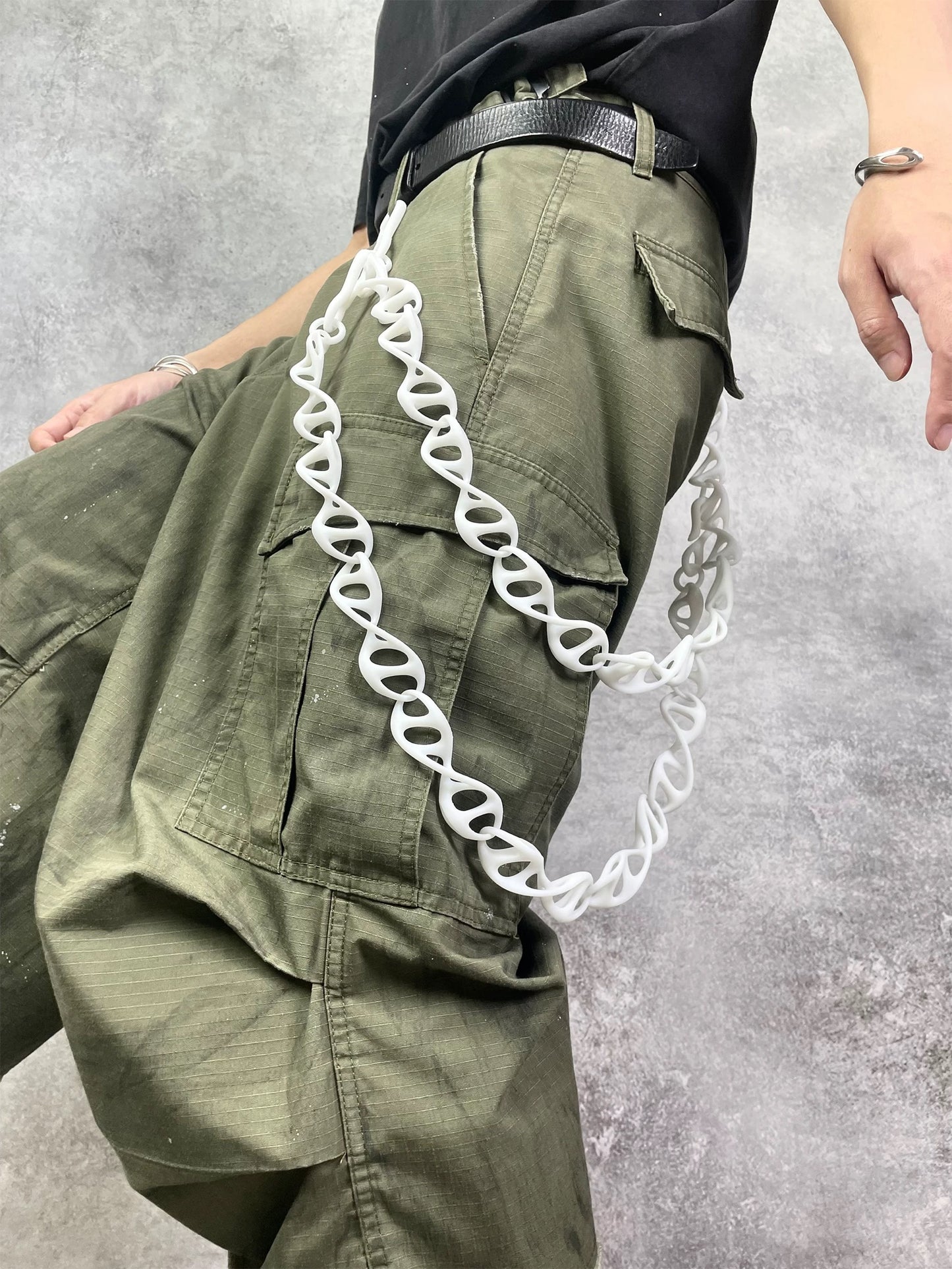 DNA Helix One-Piece 3D-Printed Pant Chain [ID:0568CH]