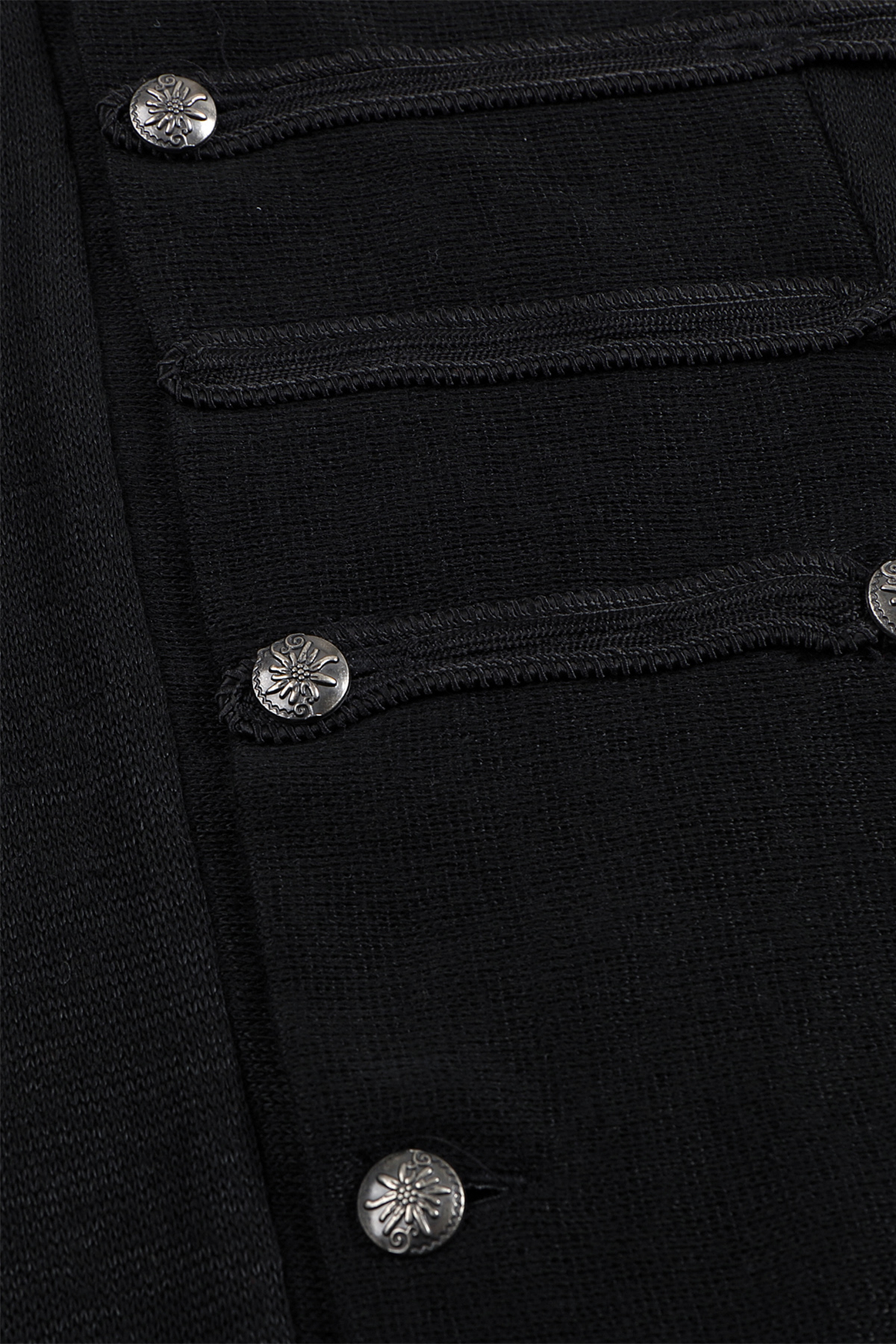WHISTLEHUNTER Military Tape-Trim Hooded Cardigan