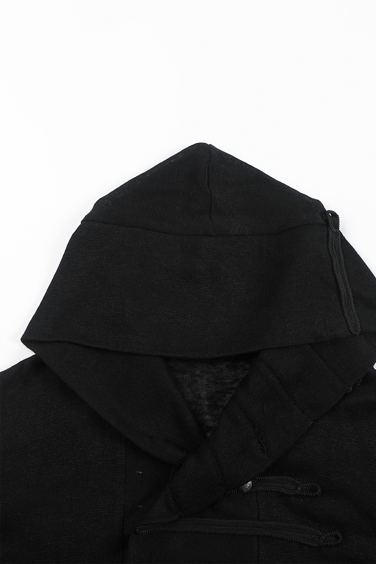 WHISTLEHUNTER Military Tape-Trim Hooded Cardigan