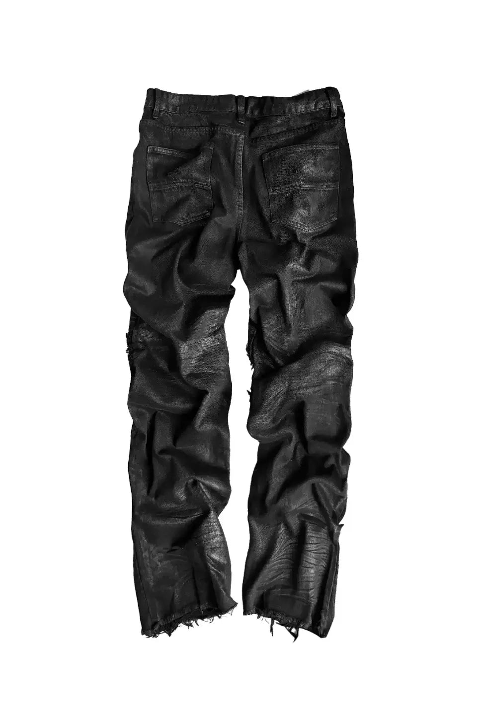 Liquid Coated Straight Leg Denim