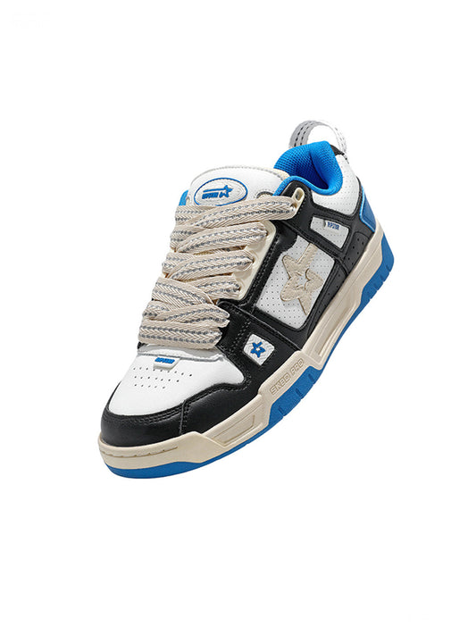 Blue Retro Low-Top Everyday Sneakers