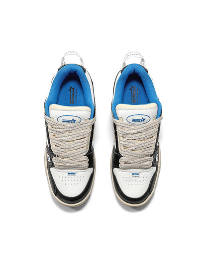 Blue Retro Low-Top Everyday Sneakers