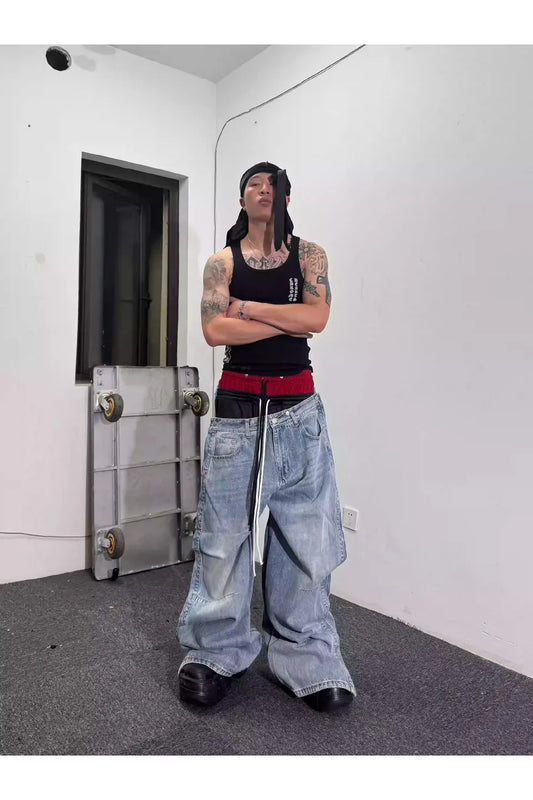 Multi Saggin Washed Denim