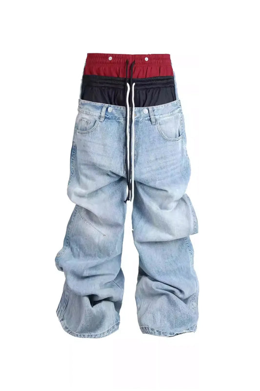 Multi Saggin Washed Denim