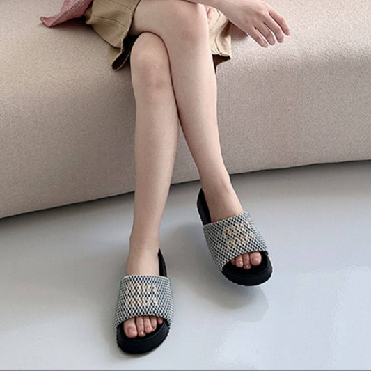 Mesh Strap Sporty Sandals
