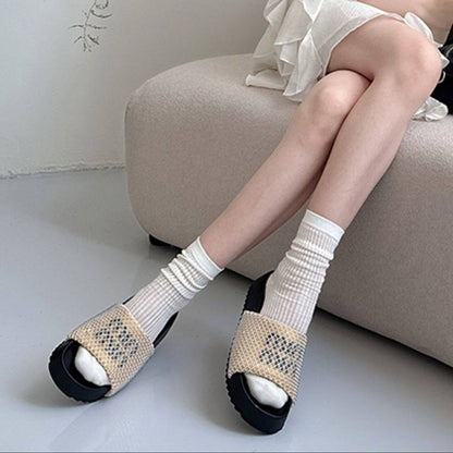 Mesh Strap Sporty Sandals