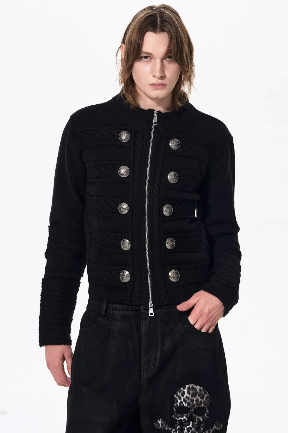 Napoleon Embellished Knit Cardigan