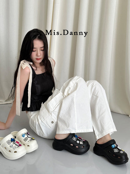Hollow Design Platform Sandals