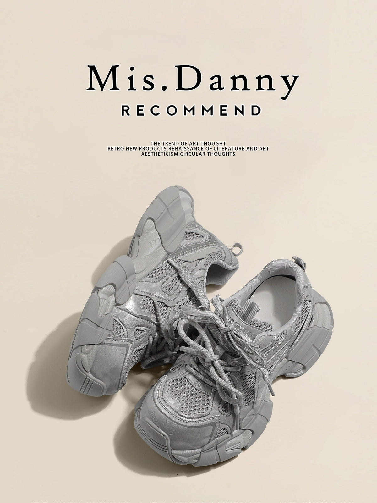 Platform Chunky Sole Lace-Up Sneakers