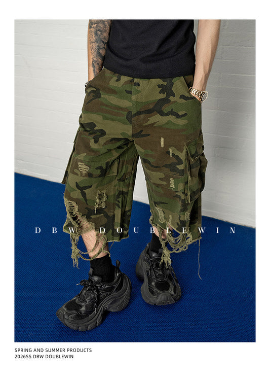 Camouflage Big Rip Shorts