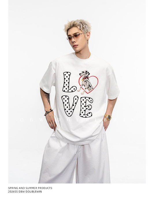 Polka Dot Cotton T-Shirt