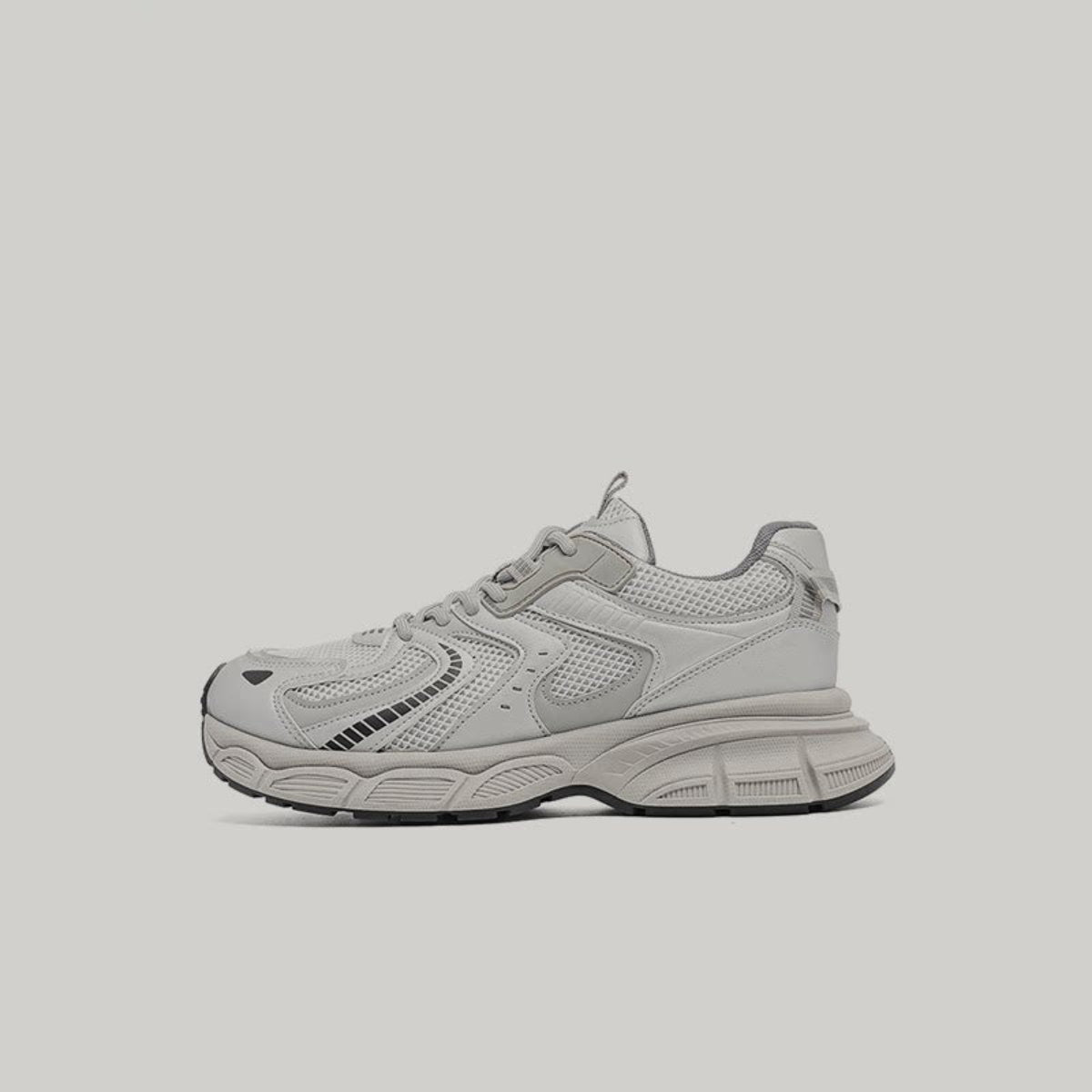 Breathable Mesh Platform Lace-Up Sneakers WN23515